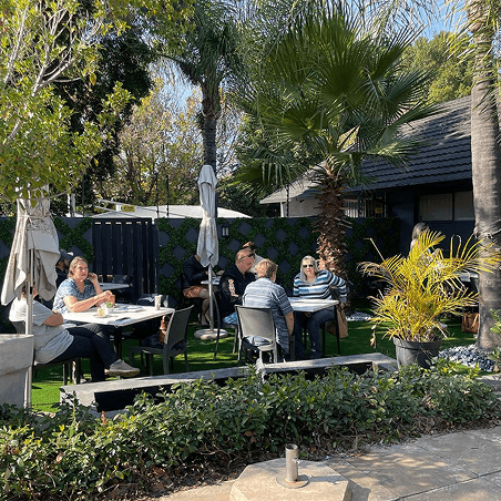 Outdoor seating area